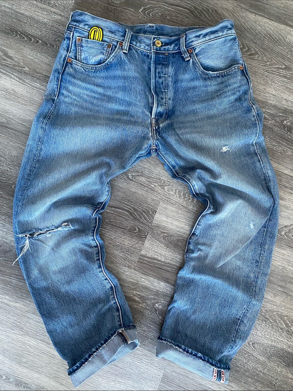 Levi's x Super Mario 501 '93 Jeans Men's 33x34 Premium Nintendo Selvedge "Big E"